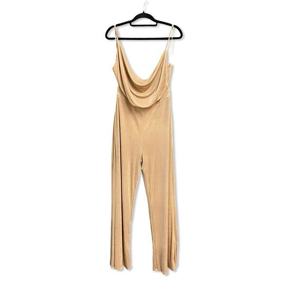 MISHA Moyra Jumpsuit Desert Rose
Tan Draped soft stretch Revolve US 8 - Picture 7 of 11